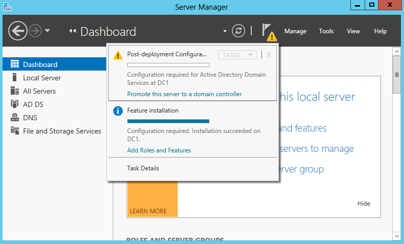 Windows Server 2012 - Настройка роли Active Directory