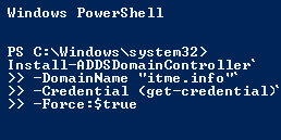 Windows Server 2012 Core - Powershell